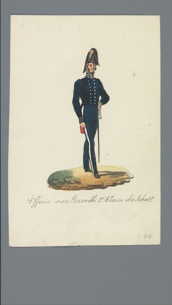 Officier van Gezondh. 2e Klasse der Schut.ij (1835 - 1850) by Albertus Verhoesen and Johannes Paulus Houtman