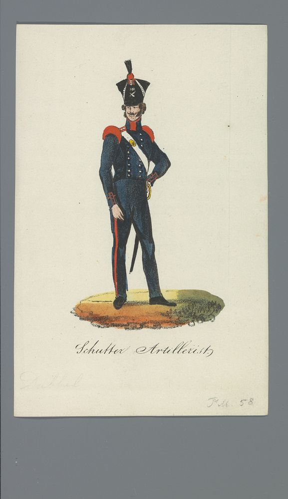 Schutter Artillerist (1835 - 1850) by Albertus Verhoesen and Johannes Paulus Houtman