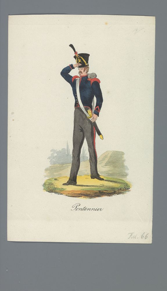 Pontonnier (1835 - 1850) by Albertus Verhoesen and Johannes Paulus Houtman