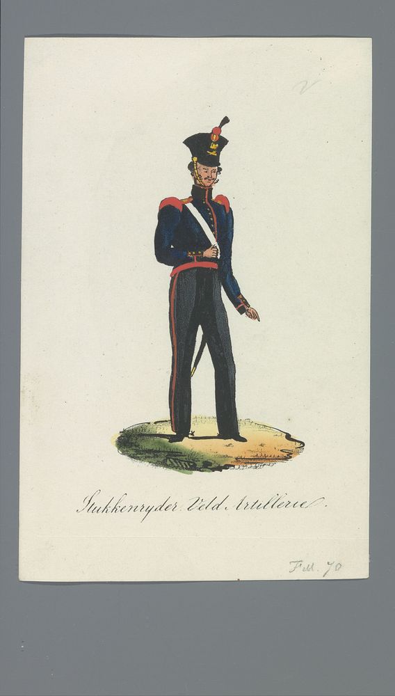 Stukkenrijder Veld Artillerie (1835 - 1850) by Albertus Verhoesen and Johannes Paulus Houtman