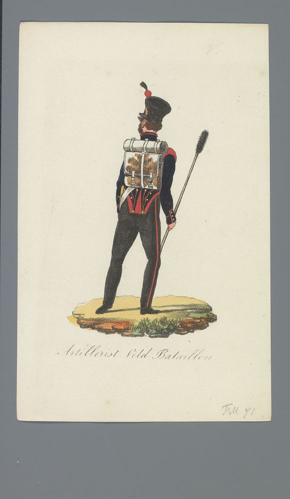 Artillerist Veld Bataillon (1835 - 1850) by Albertus Verhoesen and Johannes Paulus Houtman