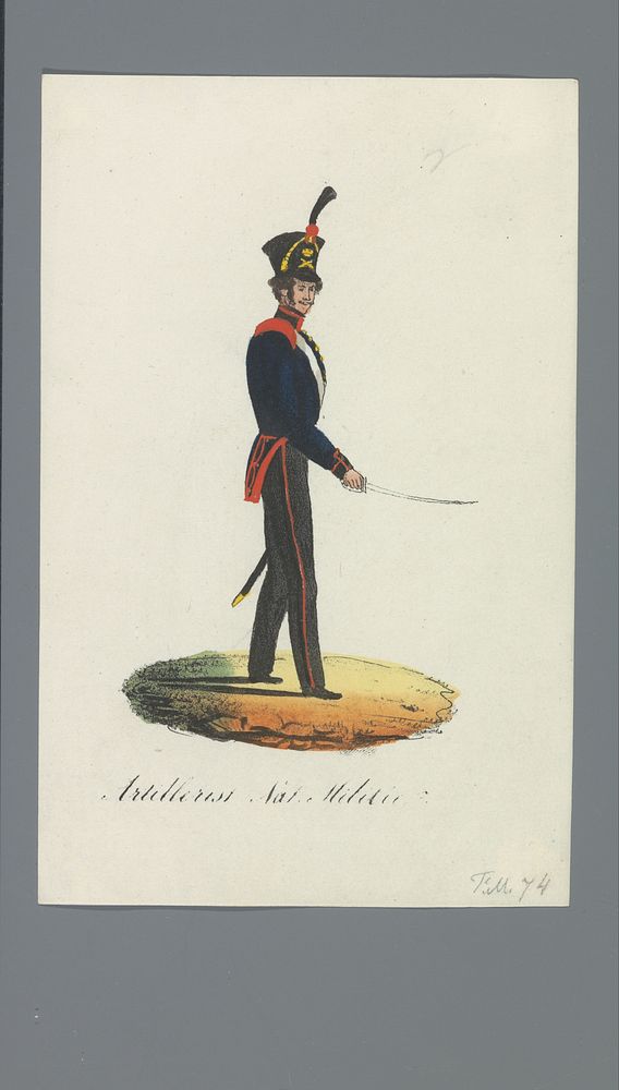 Artillerist Nat. Militie (1835 - 1850) by Albertus Verhoesen and Johannes Paulus Houtman
