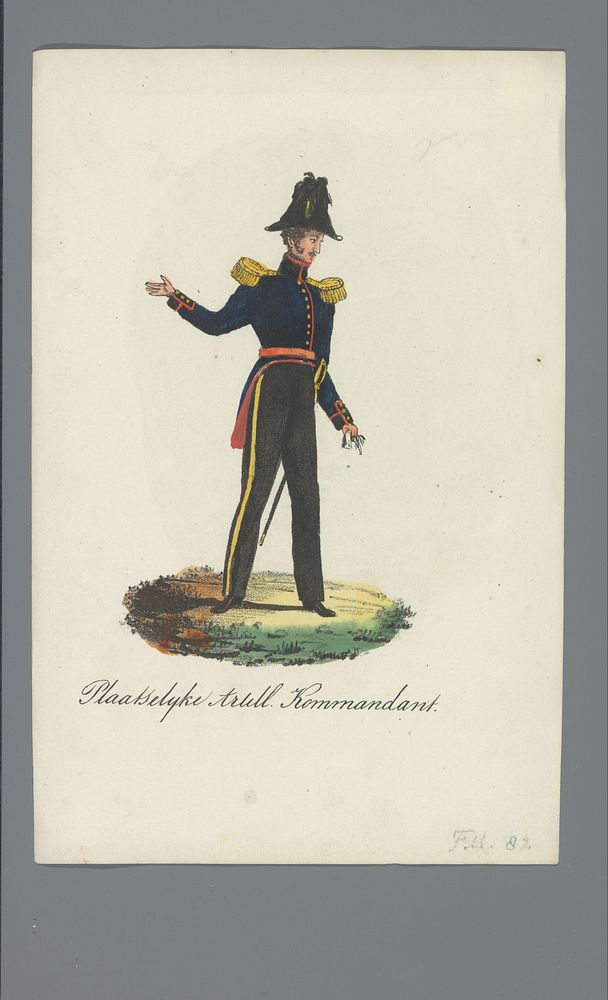 Plaatselijke Artill. Kommandant (1835 - 1850) by Albertus Verhoesen and Johannes Paulus Houtman