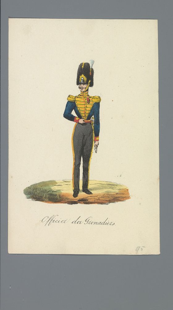 Officier der Grenadiers (1835 - 1850) by Albertus Verhoesen and Johannes Paulus Houtman
