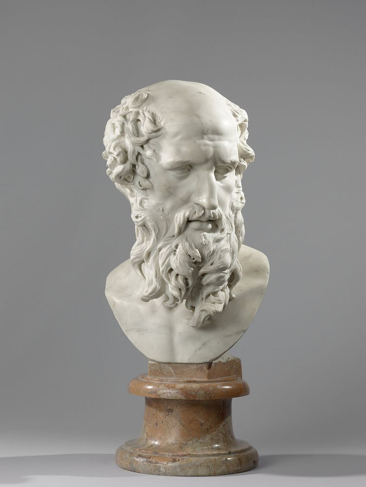 Plato (in or before 1635) by François Du Quesnoy and Orfeo Boselli