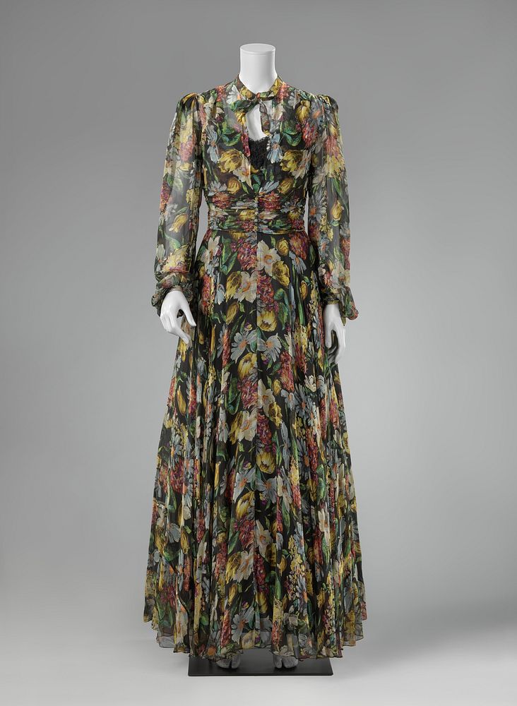 Dress with a Wide Skirt and Matching Blouse (c. 1935 - c. 1940) by Krause en Vogelzang