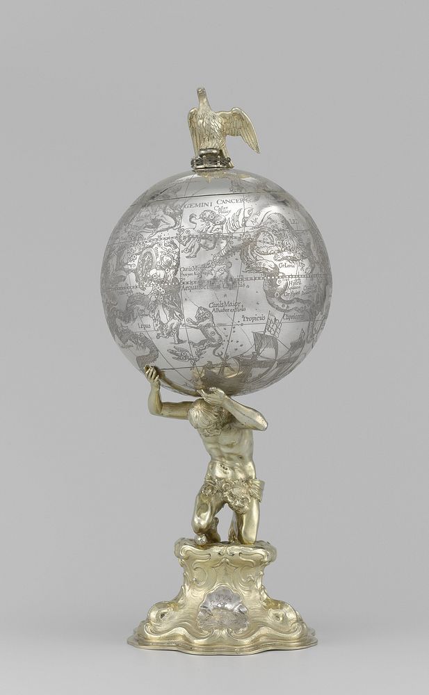 Globe cup (c. 1640) by Christoph Ritter III and Jodocus Hondius I