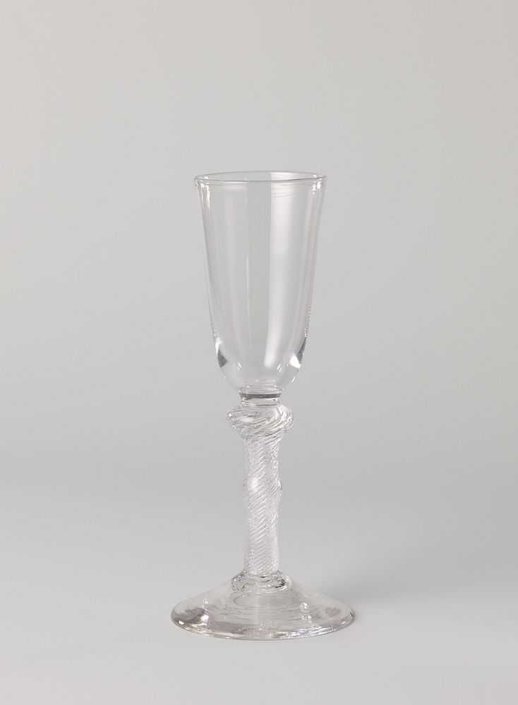 Slingerglas met conische kelk (c. 1750 - c. 1775) by anonymous