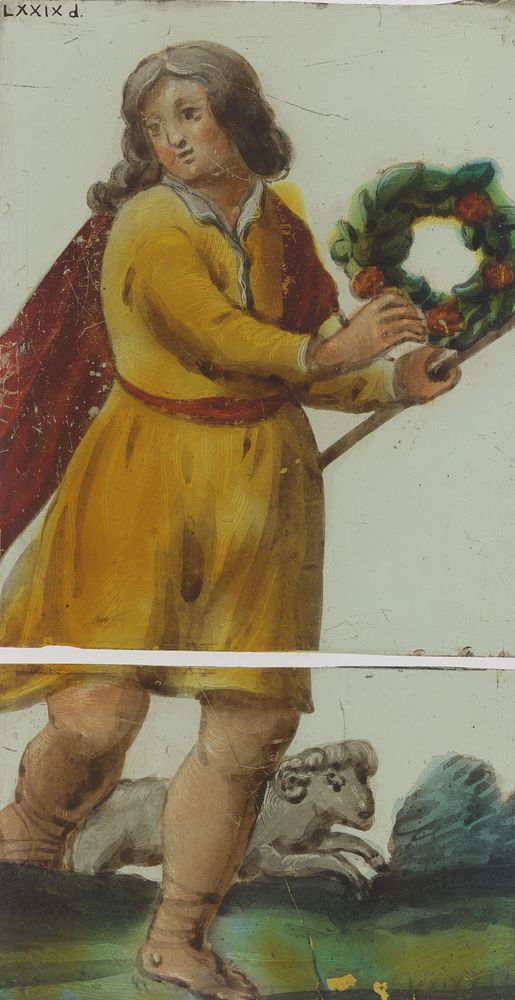 Ruit met herder met een bloemenkrans (c. 1650 - c. 1675) by anonymous