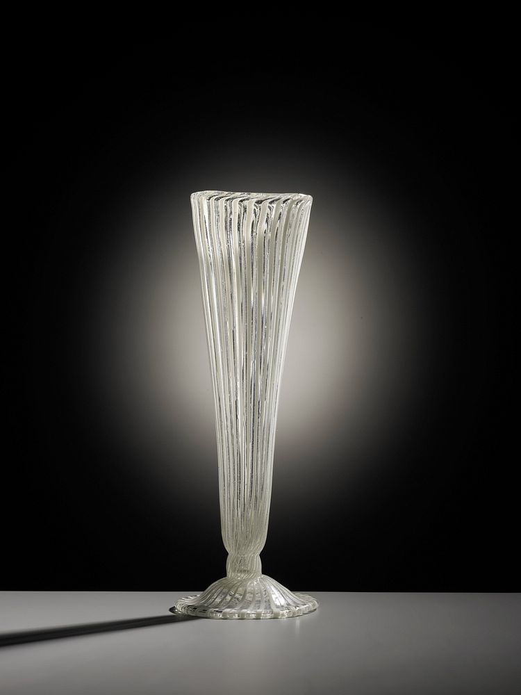 Fluitglas van filigraanglas (c. 1600 - c. 1700) by anonymous