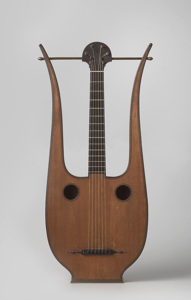 Lyre guitar (c. 1800) by Augustin Claudot
