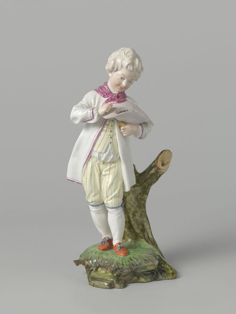 Figure of a boy with a bird's nest (c. 1762 - c. 1767) by Höchst