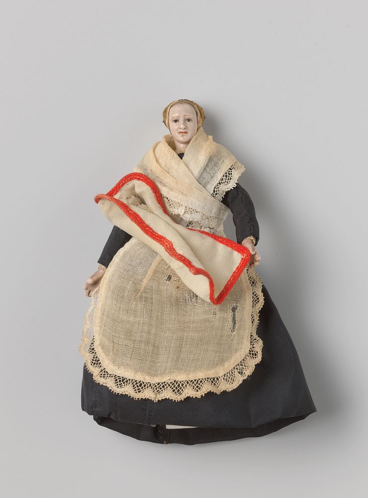 Pop, voorstellende een kind in een wikkelkleed (c. 1700 - c. 1799) by anonymous