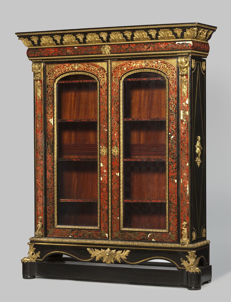 Neo-Boulle boekenkast met 2 deuren (c. 1840 - c. 1850) by anonymous