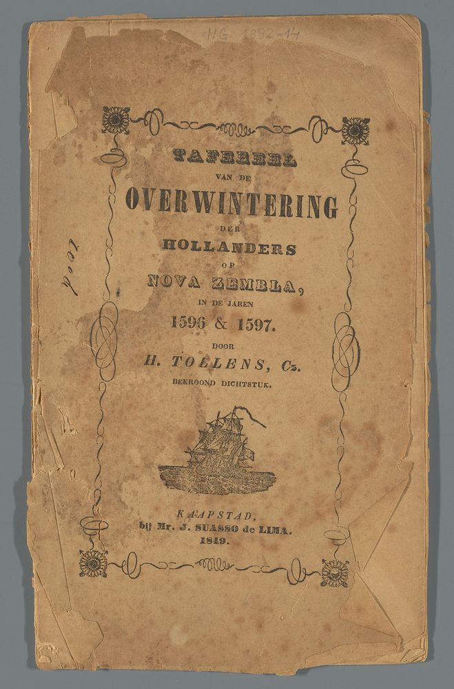 Tafereel van de overwintering der Hollanders op Nova Zembla in de jaren 1596 & 1597 (1849) by Hendrik Tollens and J Suasso…