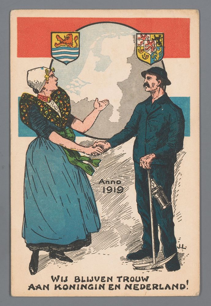Zeeland en Zuid-Limburg tonen hun gehechtheid aan het Nederlandse staatsverband (1919) by JL and W den Boer