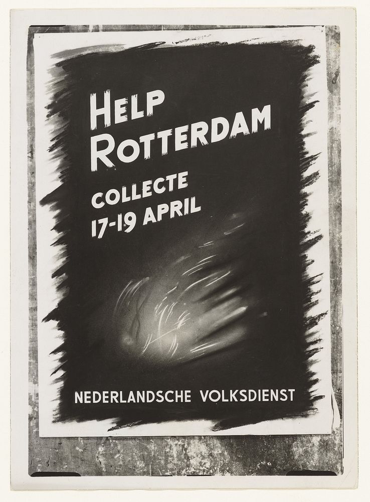 Affiche Nederlandsche Volksdienst (1943) by C N F