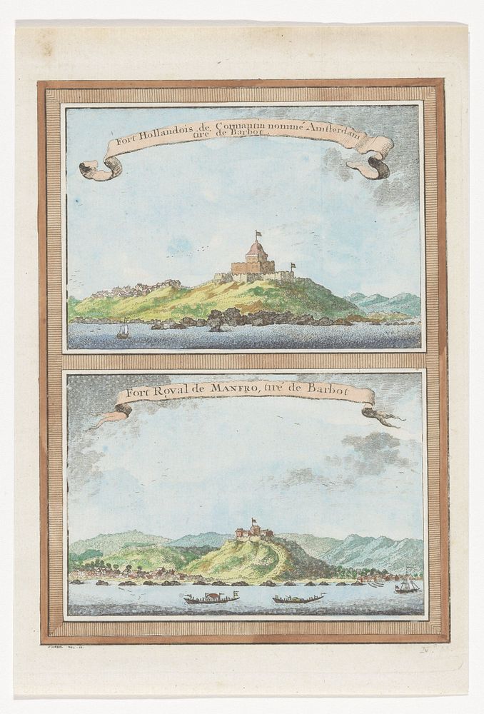 Fort Amsterdam te Cormantijn aan de Goudkust (1746) by Pierre Quentin Chedel and Pierre Quentin Chedel