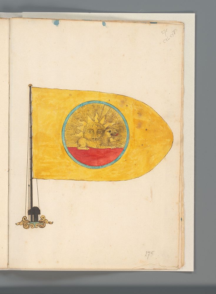 Vlag van Perzië (1667 - 1670) by anonymous
