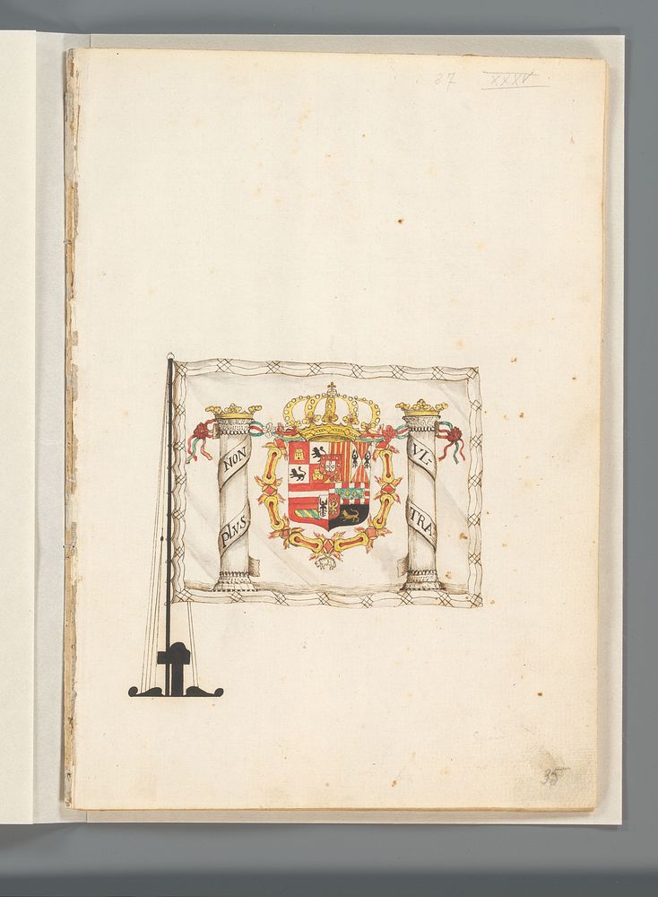 Vlag van Spanje (1667 - 1670) by anonymous