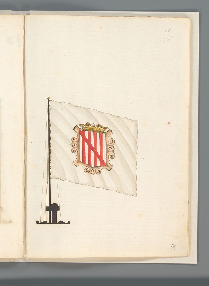 Vlag van Majorca en Minorca (1667 - 1670) by anonymous