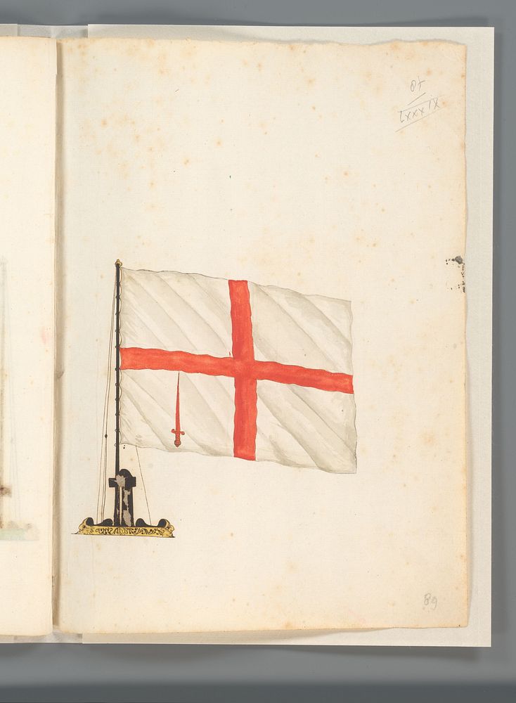 Vlag van Londen (1667 - 1670) by anonymous
