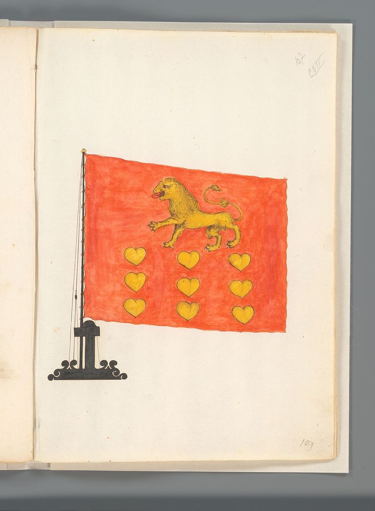 Vlag van Götaland (1667 - 1670) by anonymous