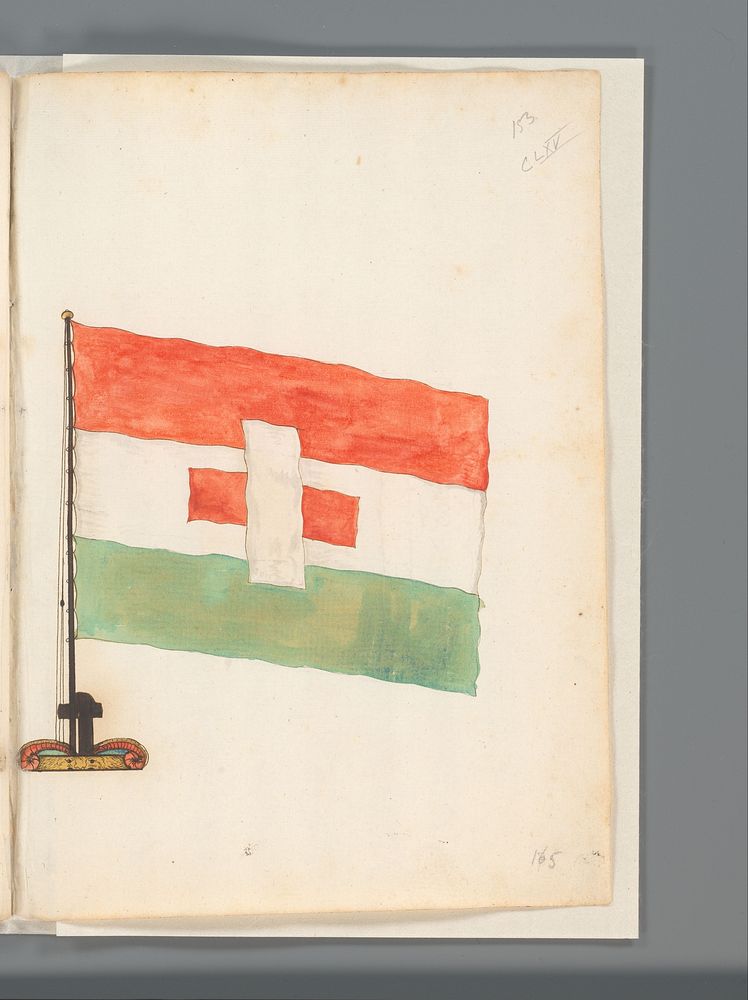 Vlag van Zaandam (1667 - 1670) by anonymous