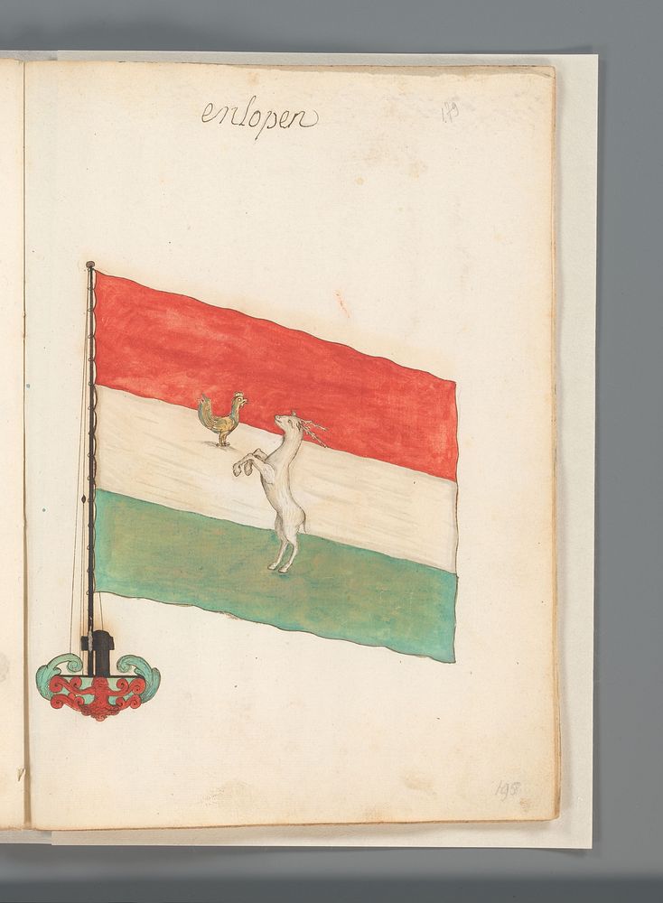 Vlag van Hindeloopen (1667 - 1670) by anonymous