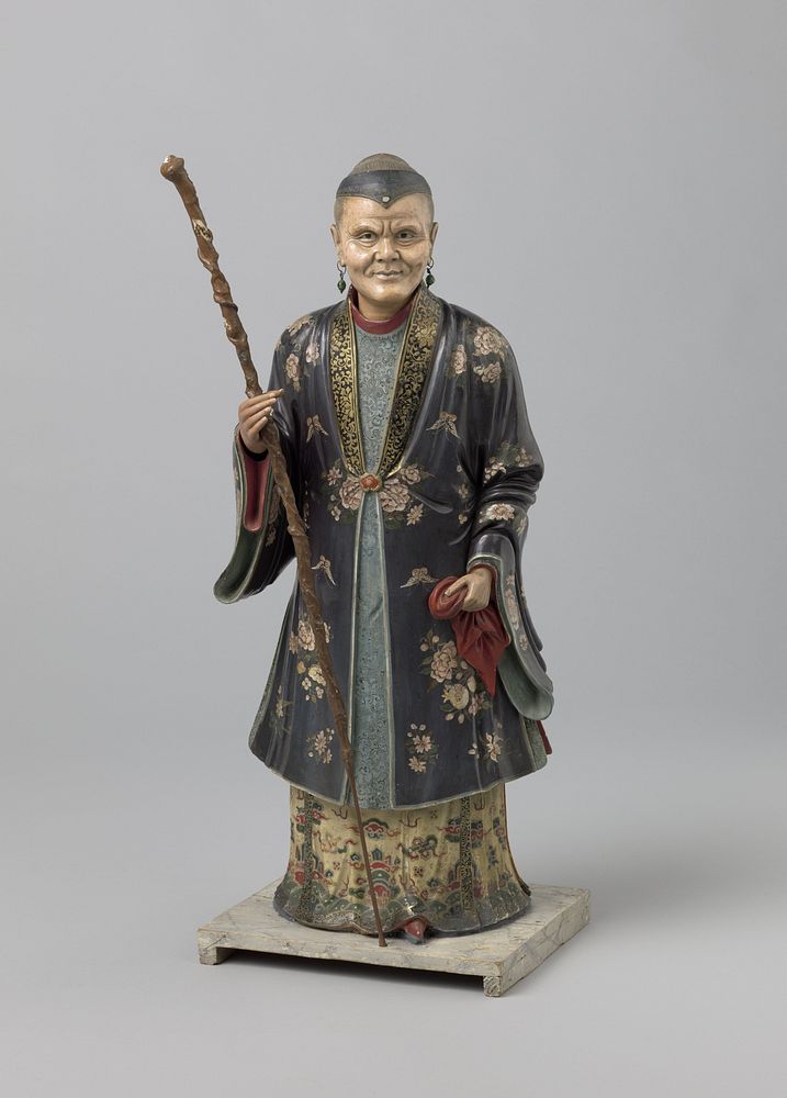 Lichaam van staande Chinese knikpop (vrouw) (1804 - 1808) by anonymous