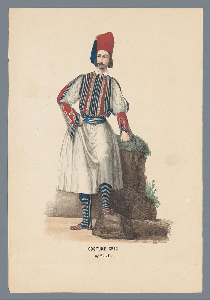 Costume Grec. 19e Siècle (1840 - 1850) by Elias Spanier