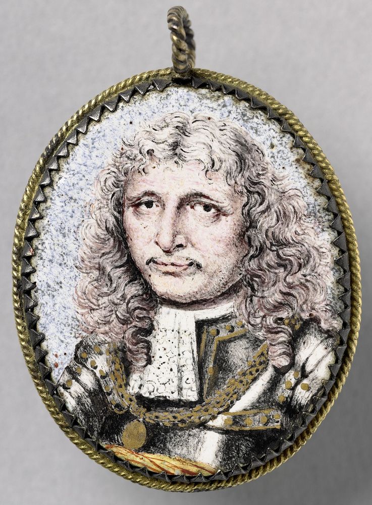 Medaillonportret van Cornelis Speelman, Gouverneur-Generaal van Nederlands-Indië van 1681-1684. (1680) by Gerrit van Goor