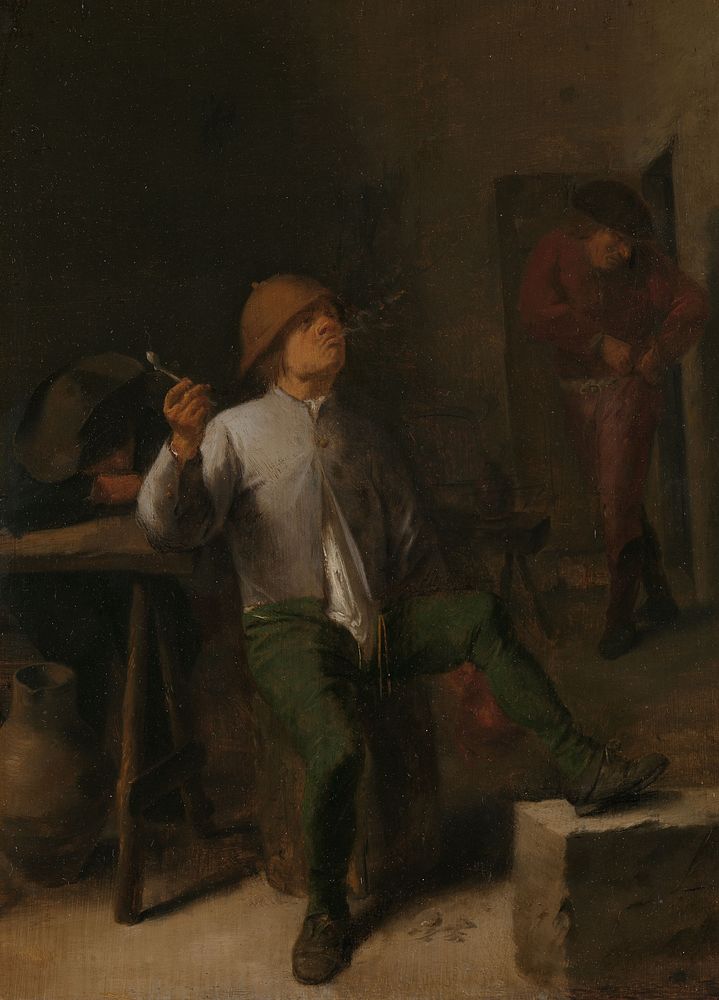 The Smoker (c. 1635 - c. 1640) by Adriaen Brouwer