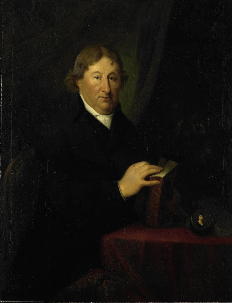 Portrait of Gerrit van der Pot, Lord of Groeneveld, Art Collector in Rotterdam (1800 - 1807) by Johan Bernard Scheffer