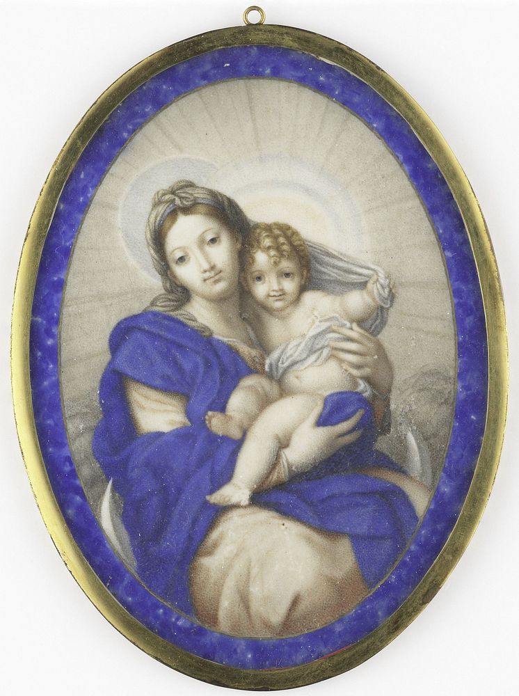 Madonna op de maansikkel (1676 - 1741) by Felice Ramelli and Carlo Maratta