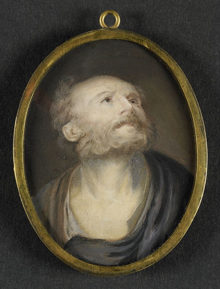 Kop van een oude man (1700 - 1799) by anonymous