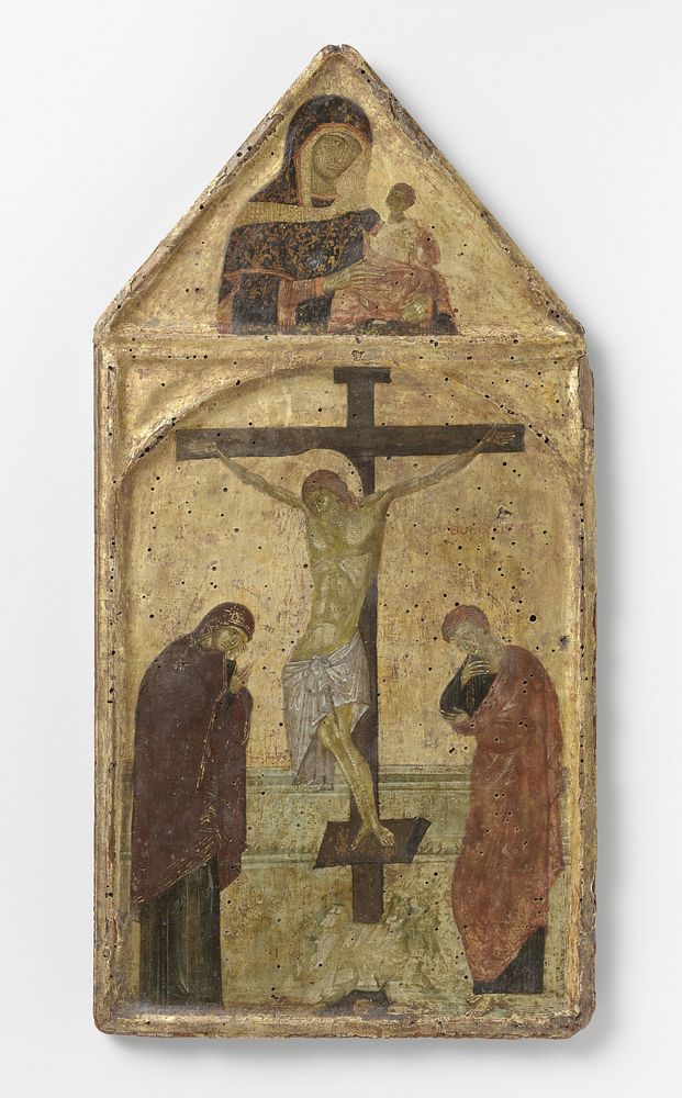 Crucifixion with the Virgin and Saint John (c. 1250) by anonymous