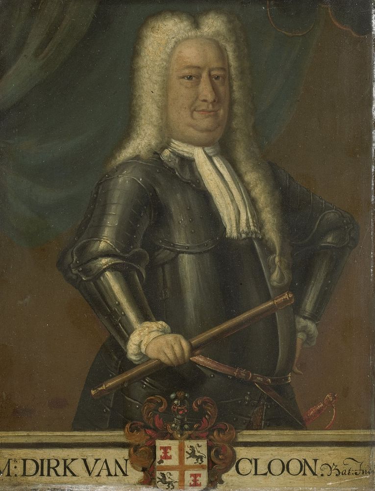 Portrait of Dirk van Cloon, Governor-General of the Dutch East Indies (1750 - 1799) by Hendrik van den Bosch