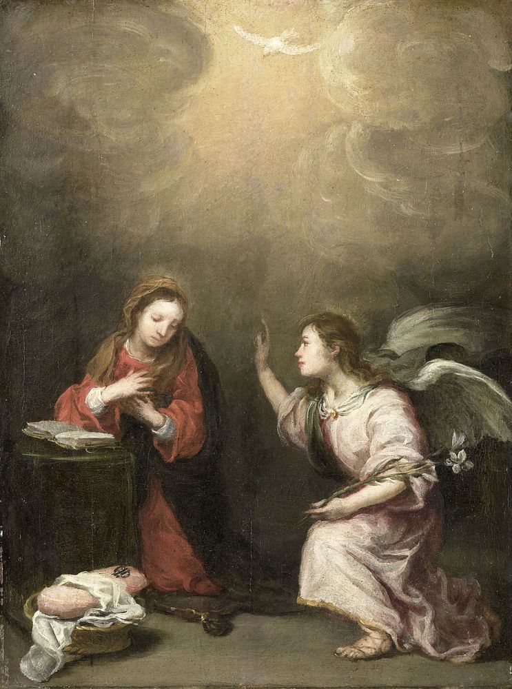The Annunciation (1700 - 1800) by Bartolomé Esteban Murillo