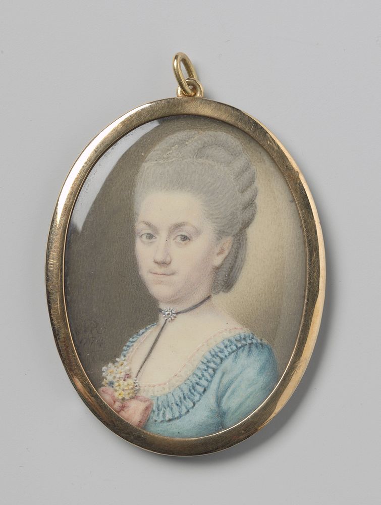 Portret van een vrouw (1774) by Joseph Marinkel