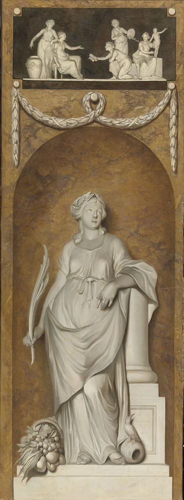 Painted Wall Hanging with Peace (1786) by Jurriaan Andriessen