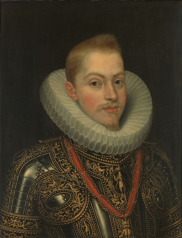 Portrait of King Philip III of Spain (1578-1621) (c. 1600) by anonymous and Frans Pourbus II