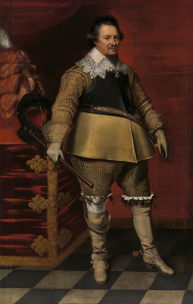 Portrait of Ernst Casimir I, Count of Nassau-Dietz (c. 1630 - c. 1635) by Wybrand de Geest
