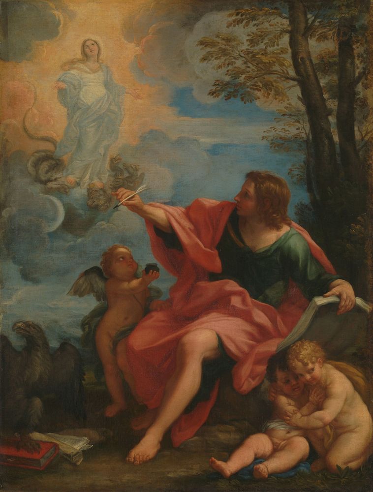 Saint John the Evangelist on Patmos (c. 1680 - c. 1720) by Carlo Maratta