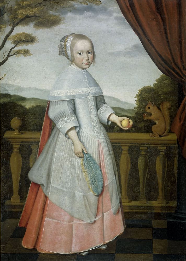 Portrait of Elisabeth van Oosten (1660-1714), as a Child (1663) by Willem Jansz Ploy and Jacob Coeman