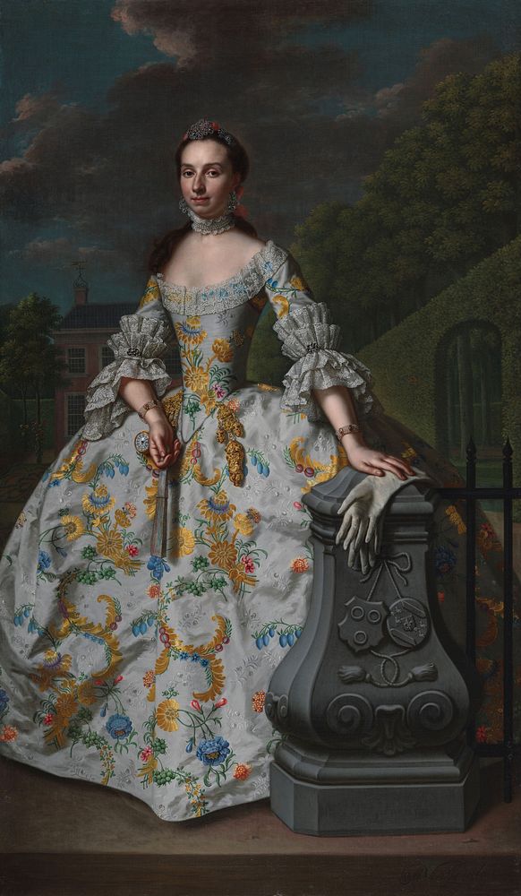 Portrait of Charlotte Beatrix Strick van Linschoten (1755) by Mattheus Verheyden