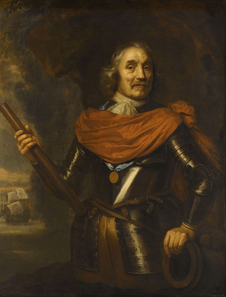 Maerten Harpertsz Tromp (1597-1653), Vice Admiral (1640 - 1653) by Jan Lievens