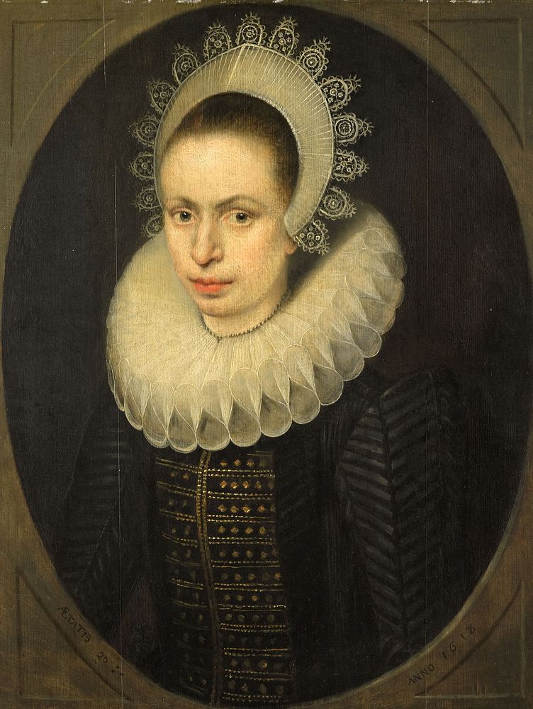 Portrait of Antoinette Walleran (1598-?) (1618) by Jacob Lambrechtsz Loncke
