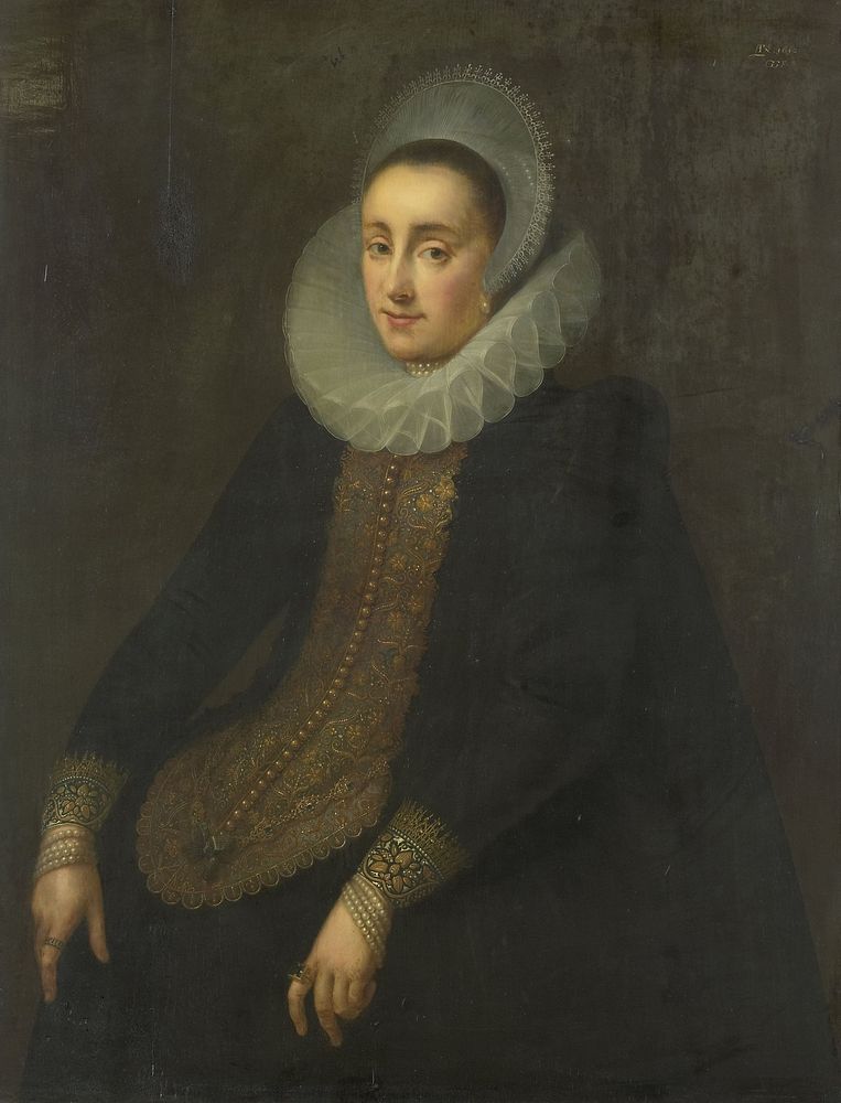 Lucretia del Prado, Wife of Jeremias Boudinois (1610) by Gortzius Geldorp