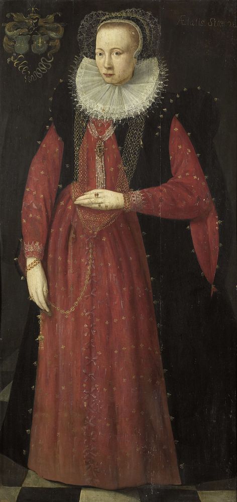 Portrait of Doedt van Holdinga (1570-1646) (1598) by anonymous and Meester van het Portret van Adie Lambertsz